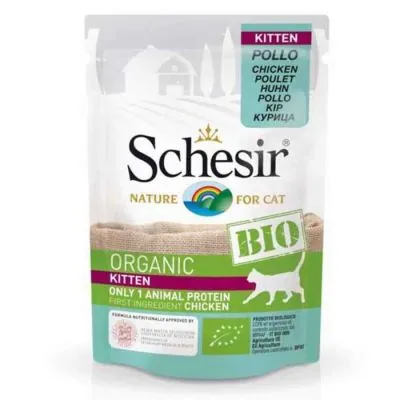 Schesir Bio Range Pouch Yavru Kedi Konservesi 85gr - 1