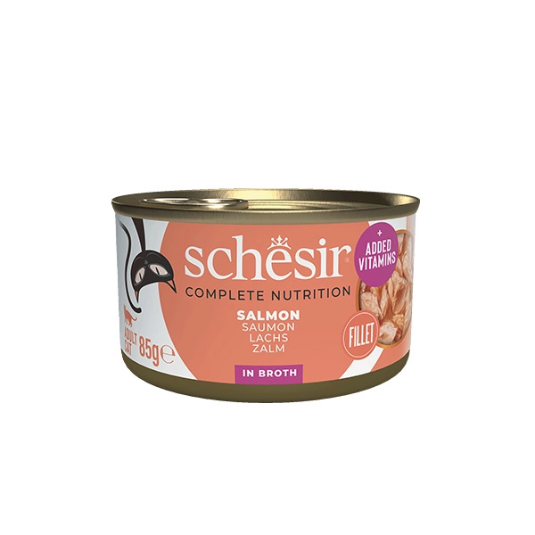 Schesir Doğal Somonlu Yaş Kedi Maması 85 GR - 1
