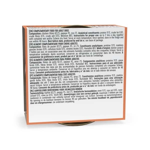 Schesir Fruit Tavuk ve Papaya Köpek Konservesi 150 GR - 2