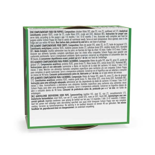 Schesir Jelly Tavuklu ve Aloe Veralı Jöle İçinde Tamamlayıcı Yavru Köpek Yaş Maması 150 g - 2