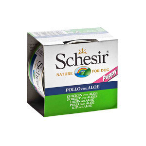 Schesir Jelly Tavuklu ve Aloe Veralı Jöle İçinde Tamamlayıcı Yavru Köpek Yaş Maması 150 g - 1