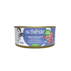 Schesir Jöle İçinde Ton Balıklı ve Ringa Balıklı Yetişkin Kedi Konservesi 140gr