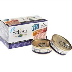 Schesir Sığır Etli ve Ton Balıklı Yaş Kedi Maması 50GR * 6 Adet