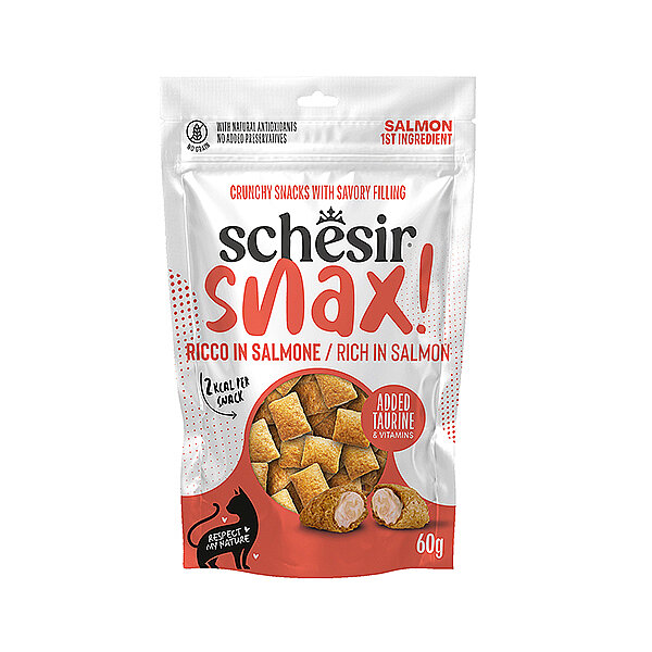 Schesir Snax Somonlu Dolgulu Kedi Ödül Maması 60 g