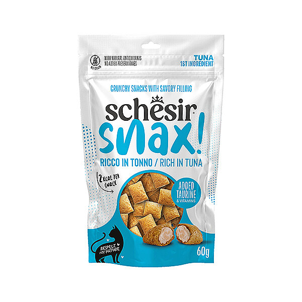 Schesir Snax Ton Balıklı Dolgulu Kedi Ödül Maması 60 g - 1