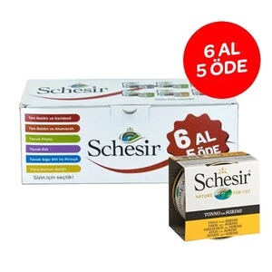 Schesir Special Karışık Lezzet Kedi Konserve Paketi 5 X 85 GR + 1 ADET HEDİYELİ
