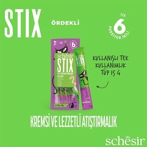 Schesir Stix Ördekli Sıvı Kedi Ödülü 6x15 Gr - 5