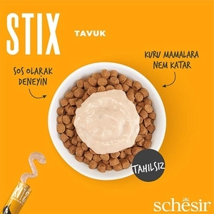 Schesir Stix Tavuklu Sıvı Kedi Ödülü 6x15 Gr - 4