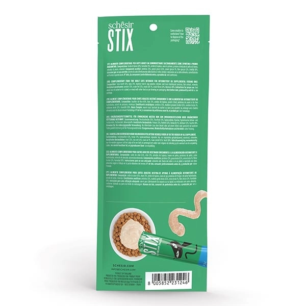 Schesir Stix Ton Balıklı Sıvı Kedi Ödülü 6x15 Gr - 2