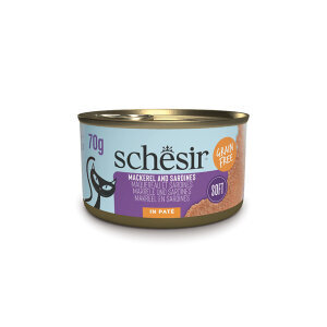 Schesir Tamamlayıcı Sardalya ile Uskumrulu Sos İçinde Kedi Yaş Maması 70g