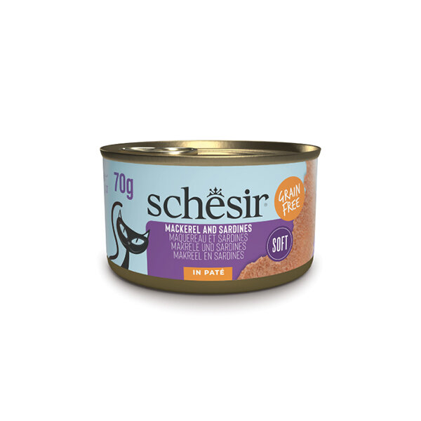 Schesir Tamamlayıcı Sardalya ile Uskumrulu Sos İçinde Kedi Yaş Maması 70g - 1