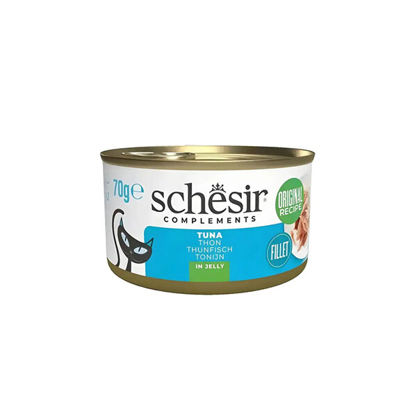 Schesir Tamamlayıcı Ton Balıklı Jöle İçinde Kedi Konservesi 70g - 1
