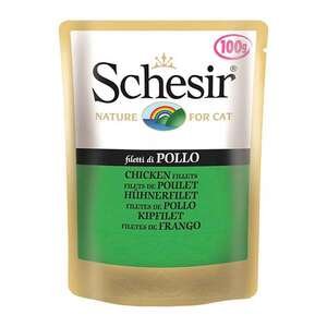 Schesir Tavuk Fileto Yaş Kedi Maması 100 gr