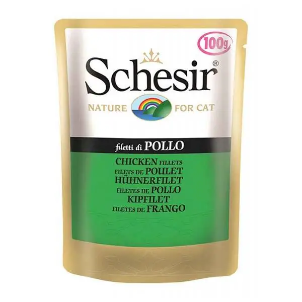 Schesir Tavuk Fileto Yaş Kedi Maması 100 gr - 1