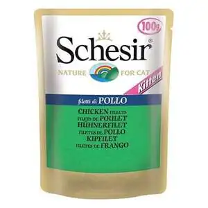 Schesir Tavuk Fileto Yavru Kedi Yaş Maması 100 gr