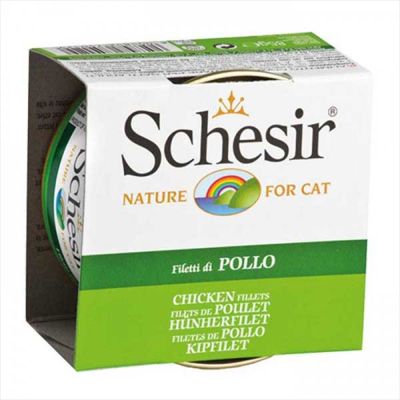 Schesir Tavuk Filetolu Pişirme Suyunda Tamamlayıcı Yetişkin Kedi Yaş Maması 85 g - 1