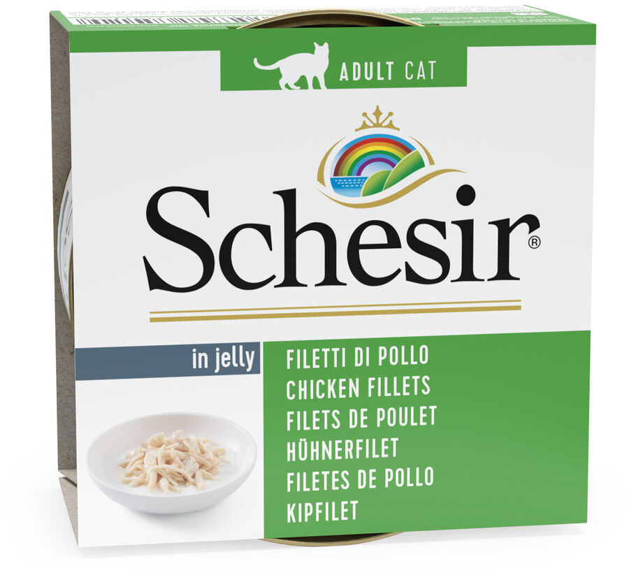 Schesir Tavuk Filetolu Pişirme Suyunda Tamamlayıcı Yetişkin Kedi Yaş Maması 85 g - 2