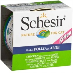 Schesir Tavuklu ve Aloeveralı Yavru Yaş Kedi Maması 85 GR