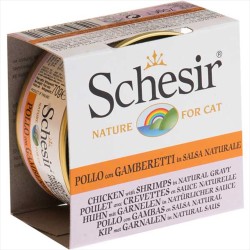Schesir Tavuklu Ve Karidesli Yaş Kedi Maması 70 GR - 1