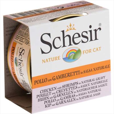 Schesir Tavuklu Ve Karidesli Yaş Kedi Maması 70 GR - 1