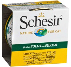 Schesir Tavuklu Ve Yengeç Etli Jöleli Yaş Kedi Maması 85 GR