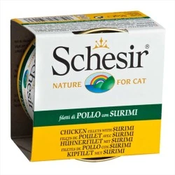 Schesir Tavuklu ve Yengeçli Kedi Yaş Maması * 6 Adet