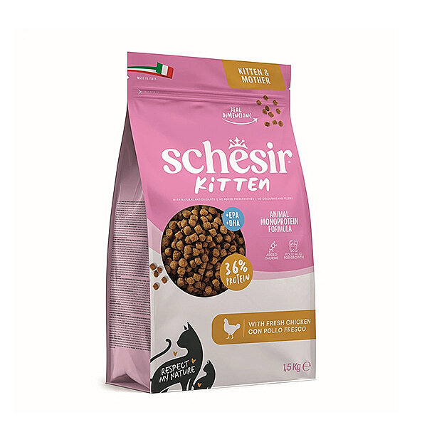 Schesir Animal Monoprotein Tavuklu Yavru Kedi Kuru Maması 1,5 kg