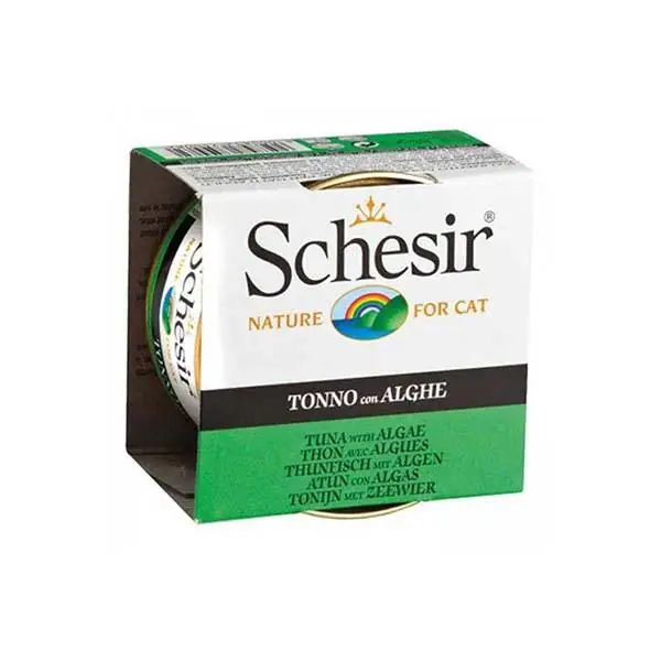 Schesir Ton Balığı ve Deniz Bitkili Yaş Kedi Maması 85 GR - 1