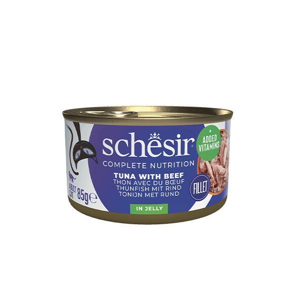 Schesir Ton Balığı ve Sığır Etli Yaş Kedi Maması 85 GR - 1