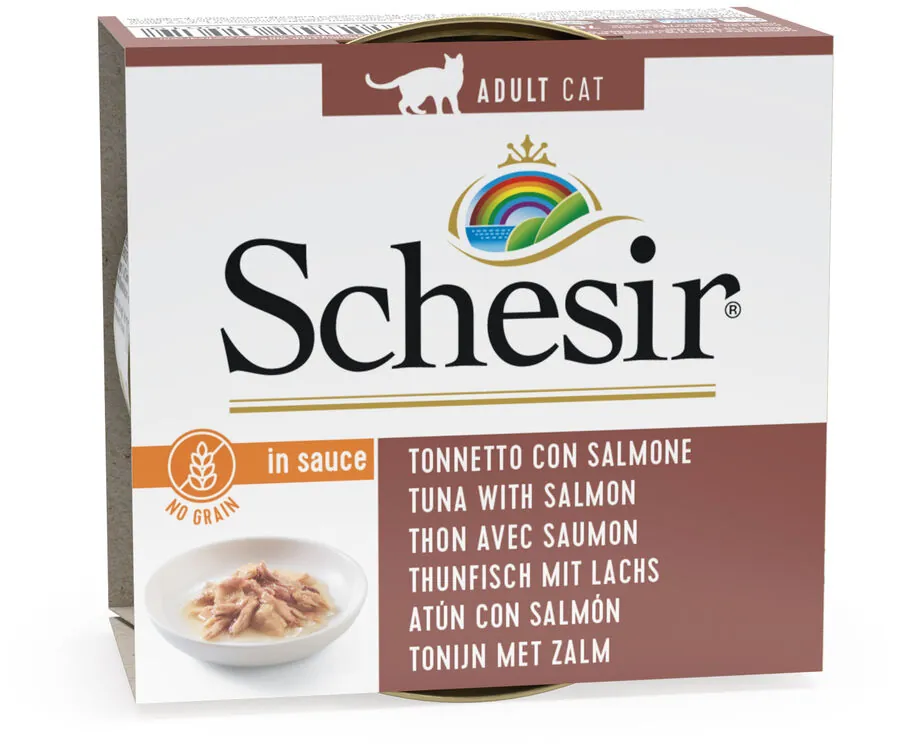 Schesir Ton Balığı ve Somonlu Soslu Yaş Kedi Maması 70 GR - 2