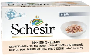 Schesir Ton Balığı ve Somonlu Yaş Kedi Maması 50 GR * 6 Adet - 2