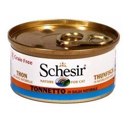 Schesir Ton Balıklı Doğal Sos İçinde Tamamlayıcı Yetişkin Kedi Yaş Maması 70 g - 2