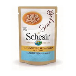 Schesir Ton Balıklı Kalamarlı Tamamlayıcı Kedi Konservesi 85 gr