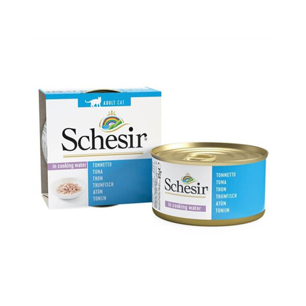 Schesir Ton Balıklı Pişirme Suyunda Yetişkin Kedi Konservesi 85g - 1