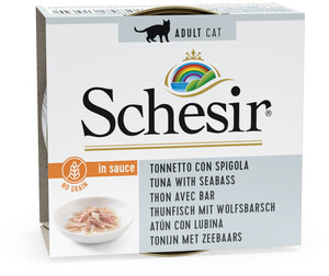Schesir Ton Balıklı ve Levrekli Tahılsız Kedi Yaş Maması 70 GR - 2