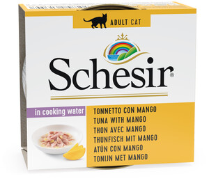 Schesir Fruit Ton Balıklı ve Mangolu Jöle İçinde Tamamlayıcı Yetişkin Kedi Yaş Maması 75 g - 2