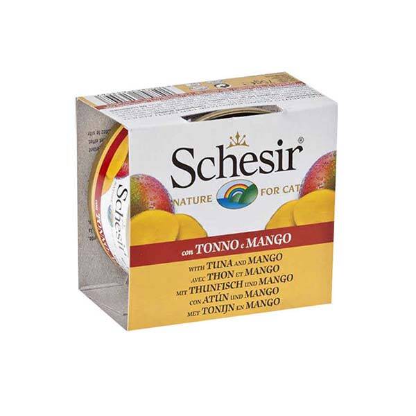 Schesir Fruit Ton Balıklı ve Mangolu Jöle İçinde Tamamlayıcı Yetişkin Kedi Yaş Maması 75 g - 1