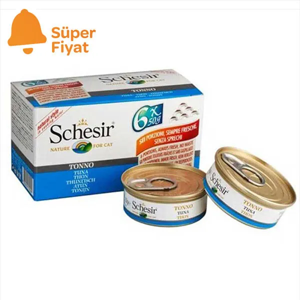 Schesir Ton Balıklı Yaş Kedi Maması 50 GR * 6 Adet - 1
