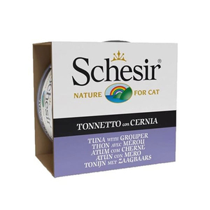 Schesir Ton Balıklı ve Orfoz Balıklı Jöle İçinde Tamamlayıcı Yetişkin Kedi Yaş Maması 85 g