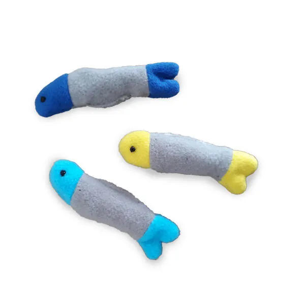 Markamama Kedi Otlu Balık Kedi Oyuncağı 3 Adet - 1