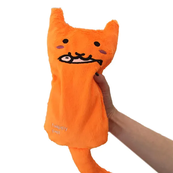 Markamama Oyun Arkadaşı Kedi Oyuncağı Turuncu, Kedi Otlu ve Zilli - 3