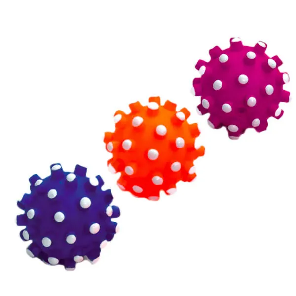 Flamingo Vinil Kirpi Top Sesli Köpek Oyuncağı 6cm - 1