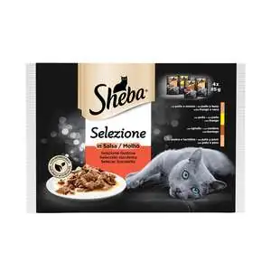 Sheba Multipack Etli Kedi Yaş Maması 85 gr x 4 Adet