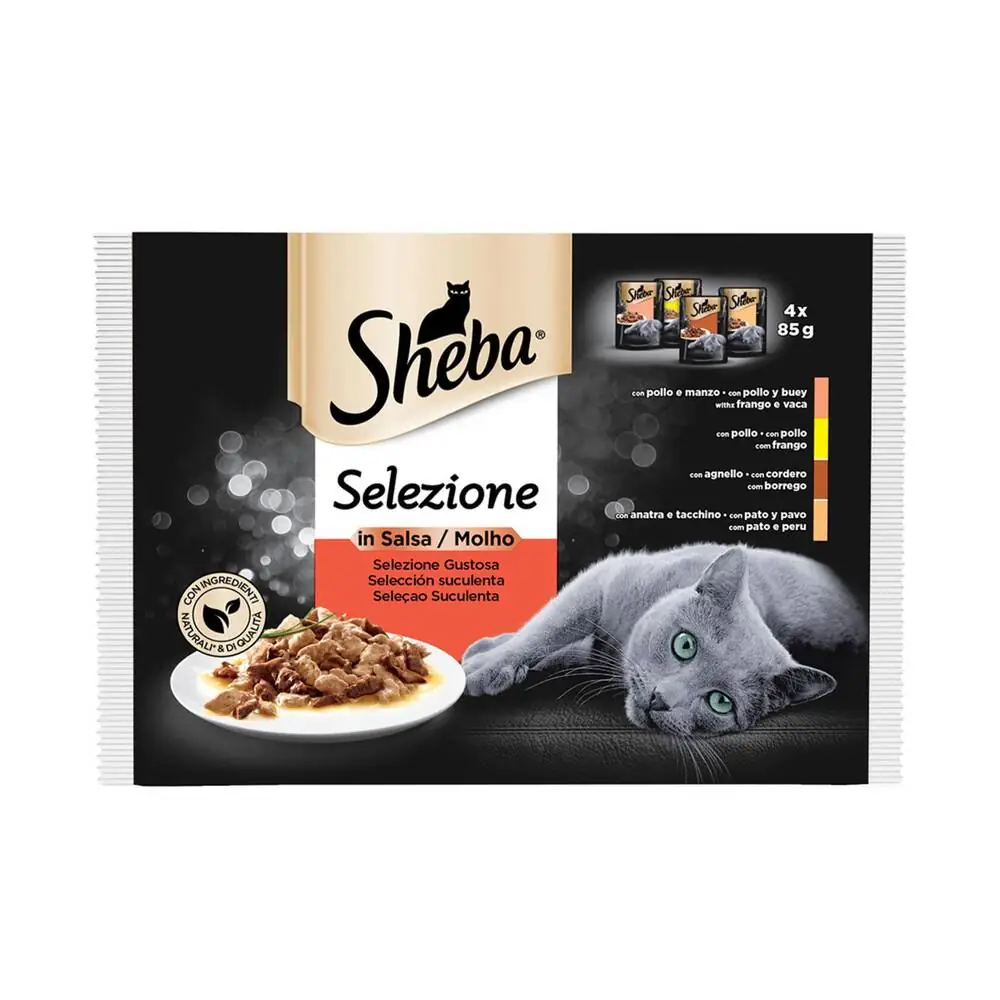 Sheba Multipack Etli Kedi Yaş Maması 85 gr x 4 Adet - 1