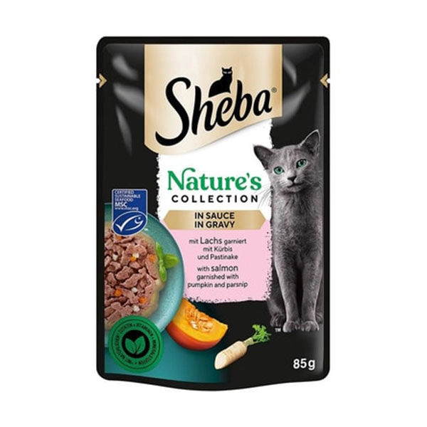 Sheba Natures Balkabaklı Somonlu Kedi Maması 85 Gr - 1