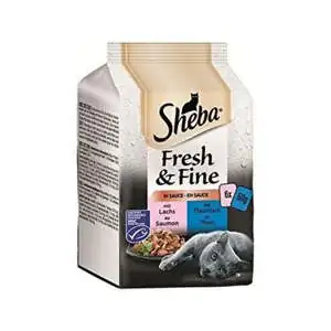 Sheba Ton Balıklı Somonlu Kedi Yaş Maması 50 gr x 6 Adet