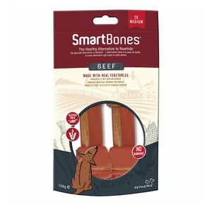 SmartBones Biftekli Medium Köpek Ödül Kemiği 2 Adet 158 Gr - 3