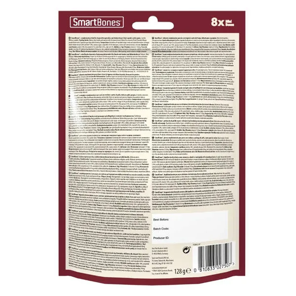 SmartBones Biftekli Mini Köpek Ödül Kemiği 8 Adet 128 Gr - 2