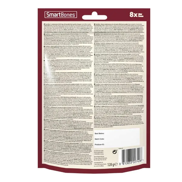 SmartBones Tavuklu ve Tatlı Patatesli Mini Köpek Ödül Kemiği 8 Adet 128 Gr - 2