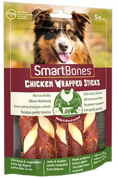 SmartBones Tavuklu Büyük Burgu Kemik Köpek Ödülü 5li 125 Gr